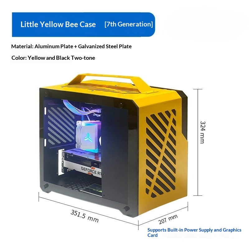 Case Mini PC QM-Z36 Hornet, Le - Portable Aluminum Itx Case Carry Handle recensione e prezzo